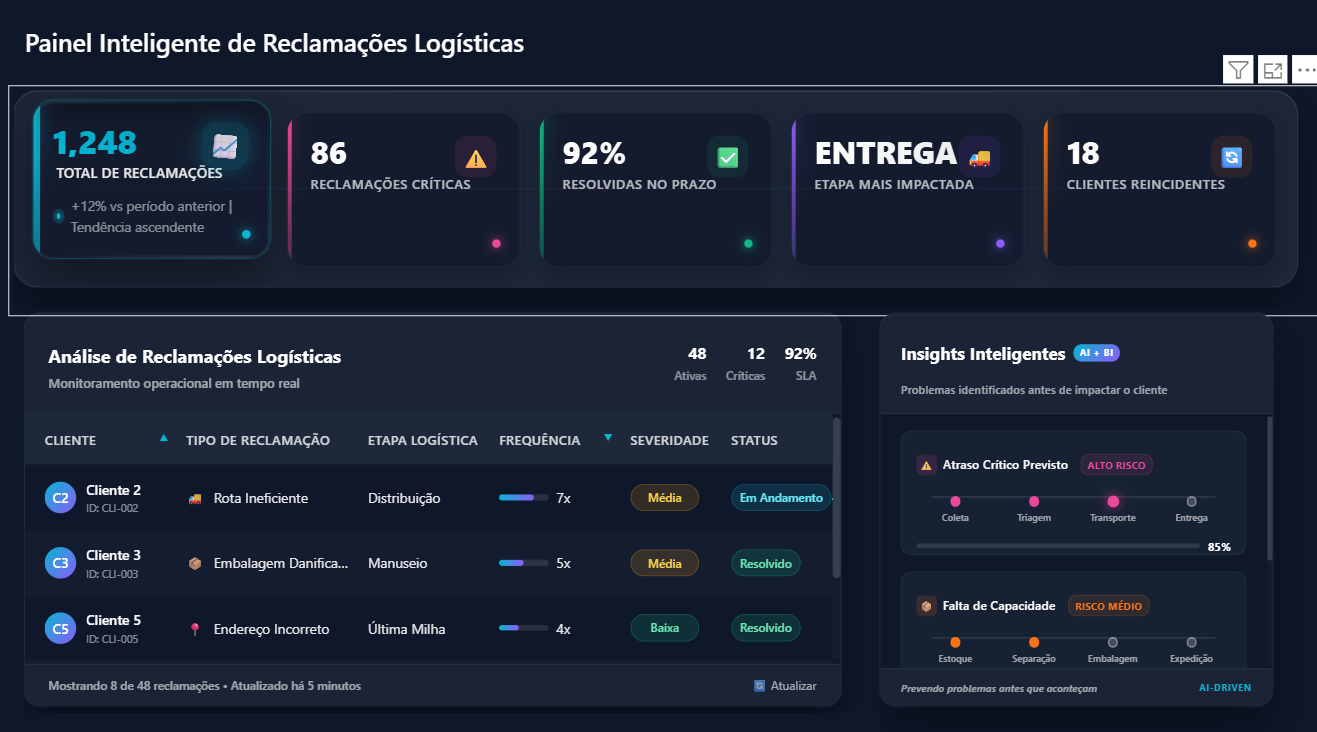 De Reclamações a Previsão: Como a Inteligência de Dados Está Transformando a Logística